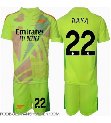 Arsenal David Raya #22 Målmand Hjemmebanetrøje Børn 2024-25 Kortærmet (+ Korte bukser)